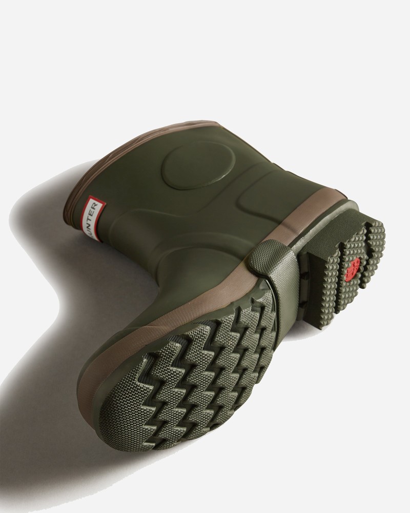 Botas Wellington Hunter Gardener Short Masculino Verdes | 976428161