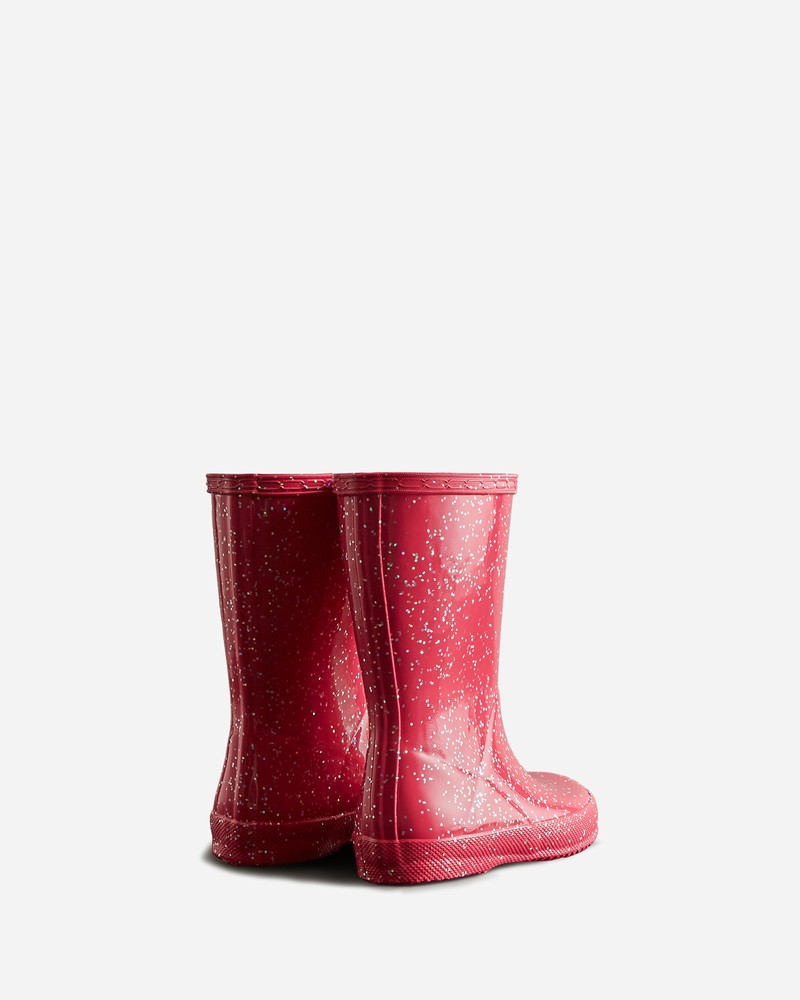 Botas Wellington Hunter Giant Glitter Criança Vermelhas | 951553232