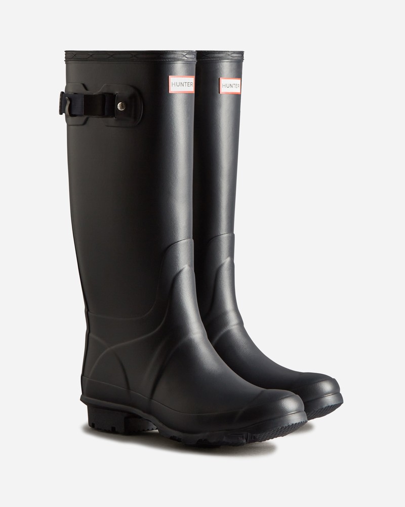 Botas Wellington Hunter Huntress Wide Leg Feminino Azul Marinho | 854627175