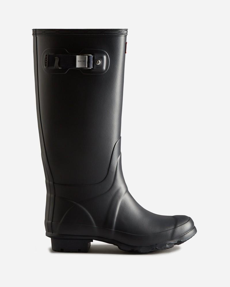 Botas Wellington Hunter Huntress Wide Leg Feminino Azul Marinho | 854627175