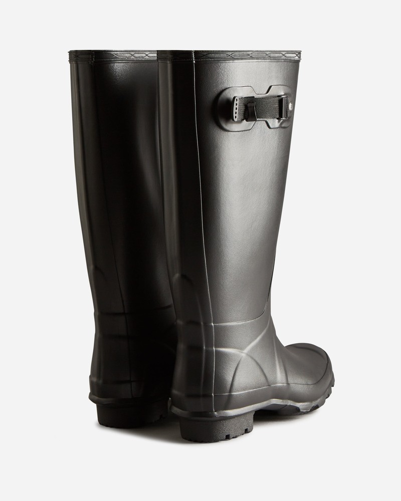 Botas Wellington Hunter Huntress Wide Leg Feminino Pretas | 754670876