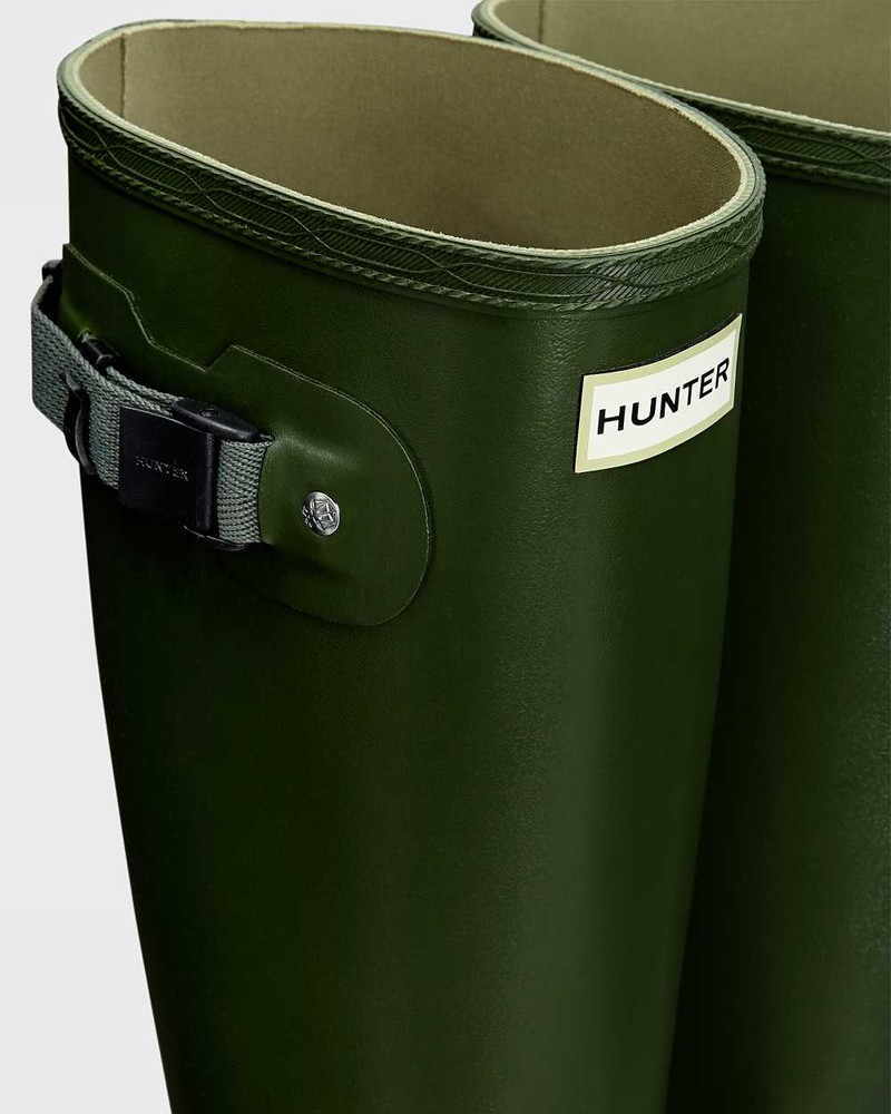 Botas Wellington Hunter Norris Field Masculino Verdes | 842548237