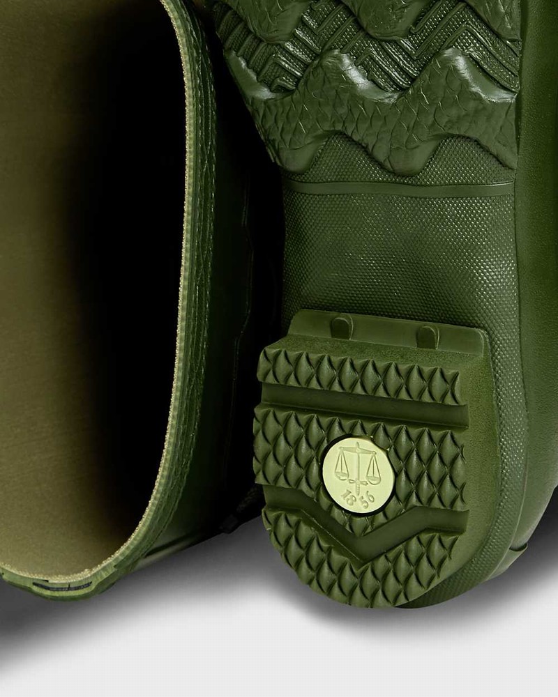 Botas Wellington Hunter Norris Field Masculino Verdes | 842548237