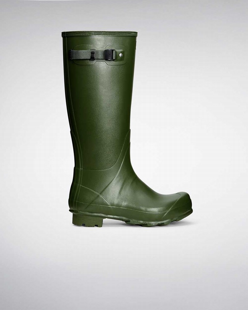 Botas Wellington Hunter Norris Field Masculino Verdes | 842548237
