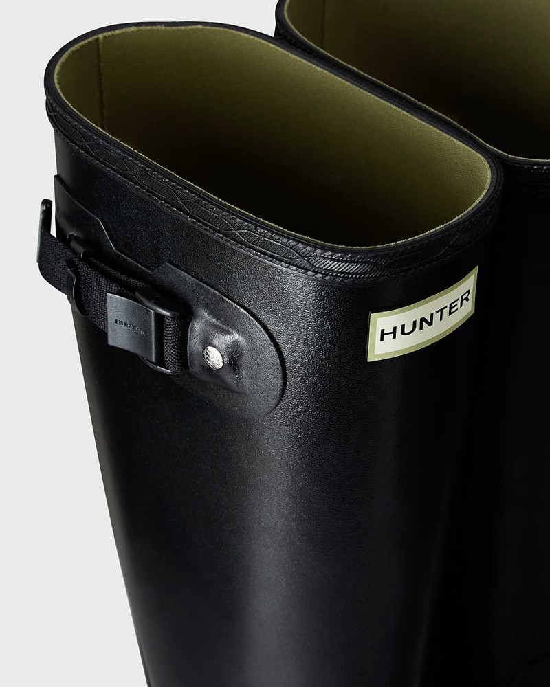 Botas Wellington Hunter Norris Field Masculino Pretas | 860670913