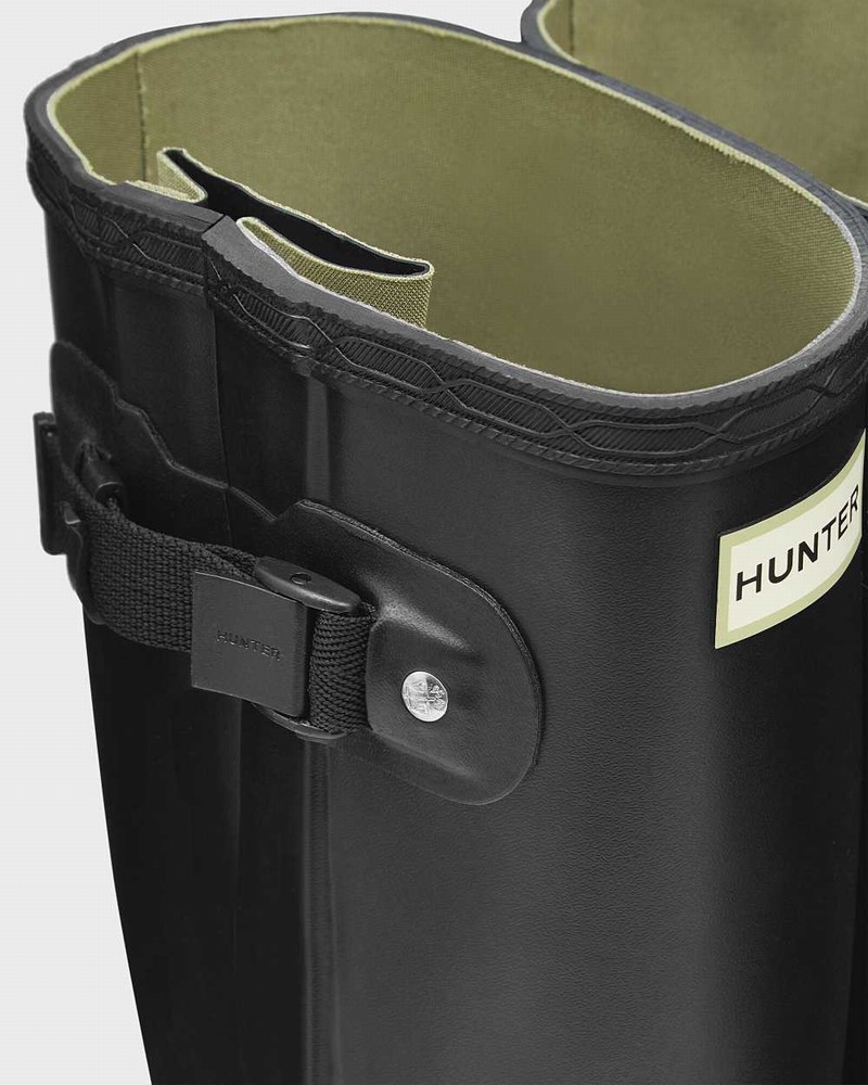 Botas Wellington Hunter Norris Field Side Adjustable Masculino Pretas | 658479521