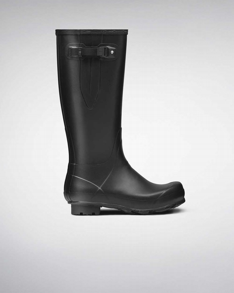 Botas Wellington Hunter Norris Field Side Adjustable Masculino Pretas | 658479521