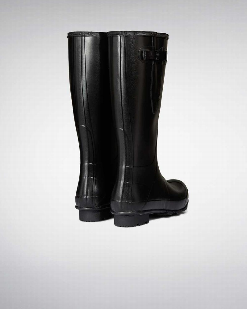 Botas Wellington Hunter Norris Field Side Adjustable Neoprene Lined Masculino Pretas | 624023711