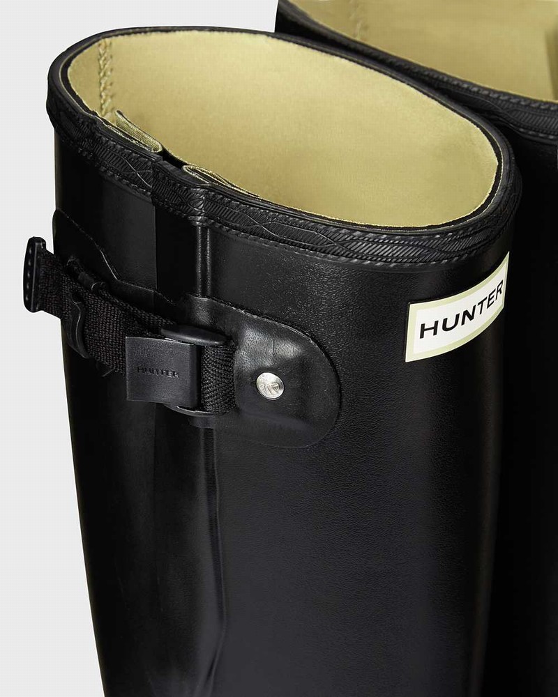 Botas Wellington Hunter Norris Field Side Adjustable Neoprene Lined Masculino Pretas | 624023711