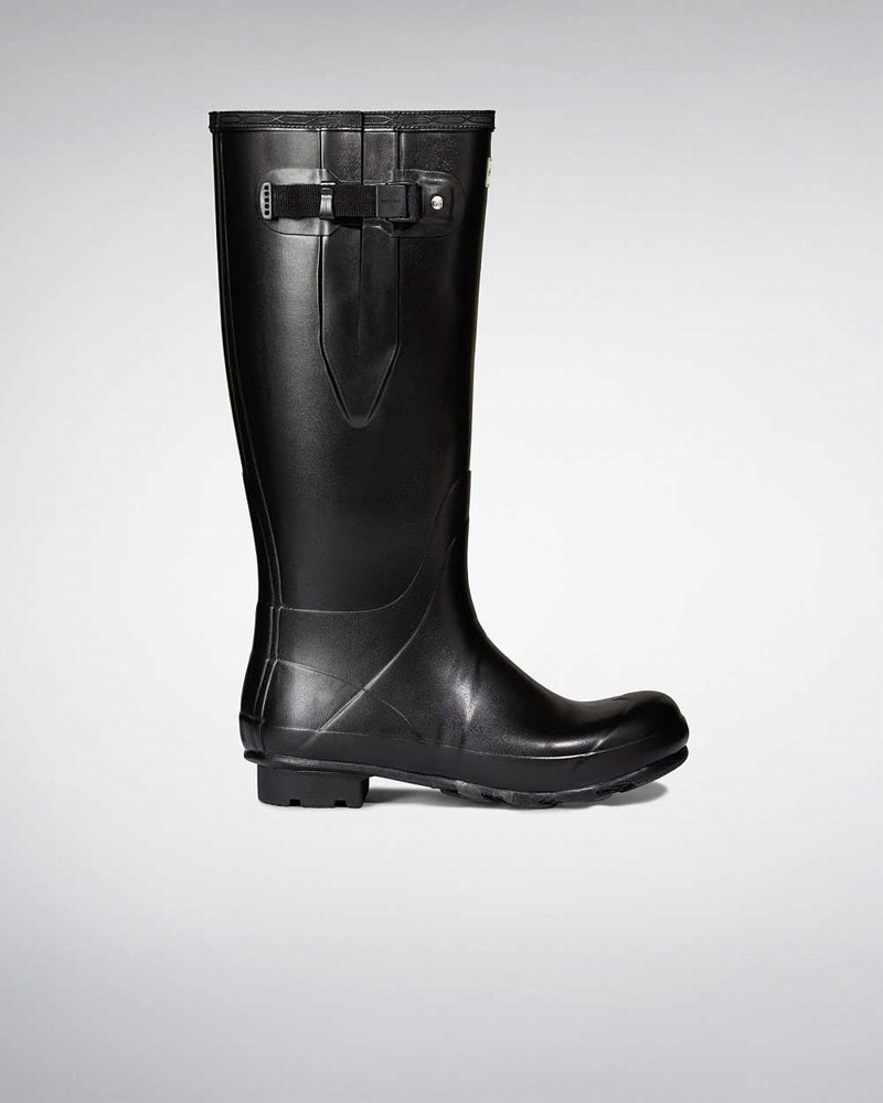 Botas Wellington Hunter Norris Field Side Adjustable Neoprene Lined Masculino Pretas | 624023711