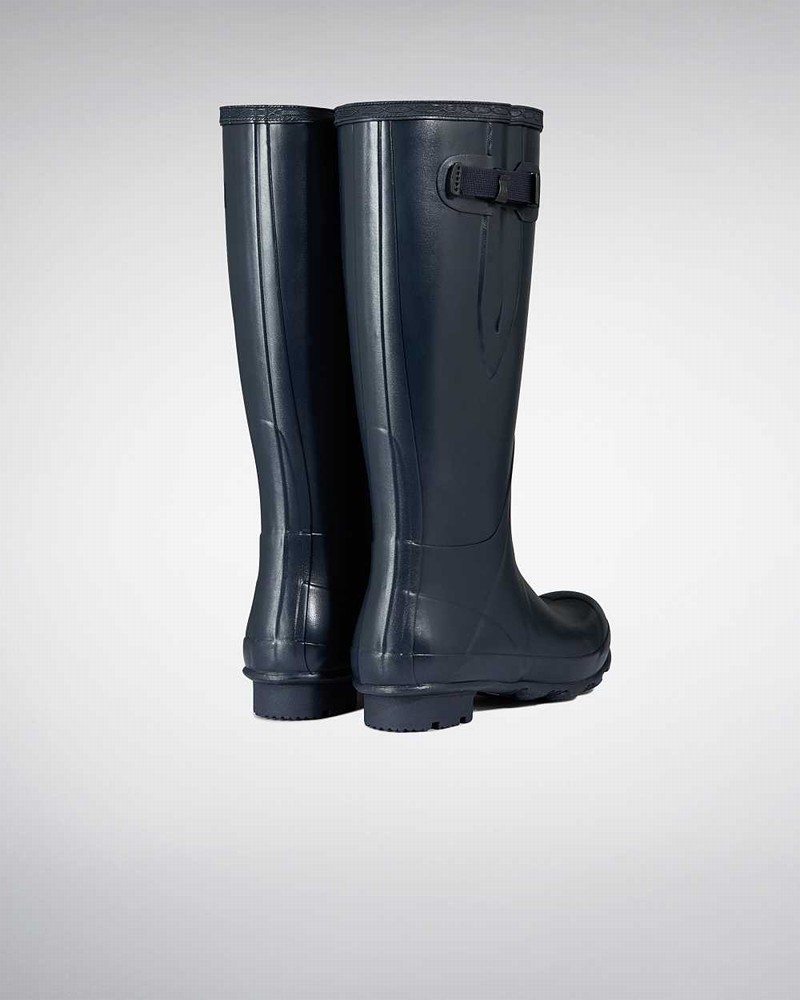 Botas Wellington Hunter Norris Field Side Adjustable Masculino Azul Marinho | 836326859