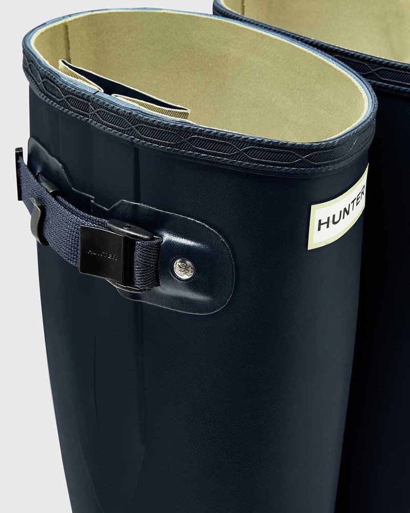 Botas Wellington Hunter Norris Field Side Adjustable Masculino Azul Marinho | 836326859