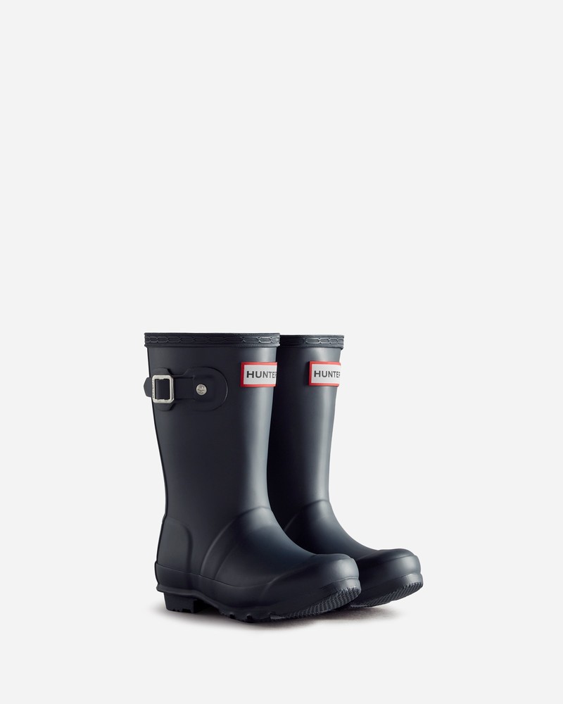 Botas Wellington Hunter Original Criança Azul Marinho | 892924215