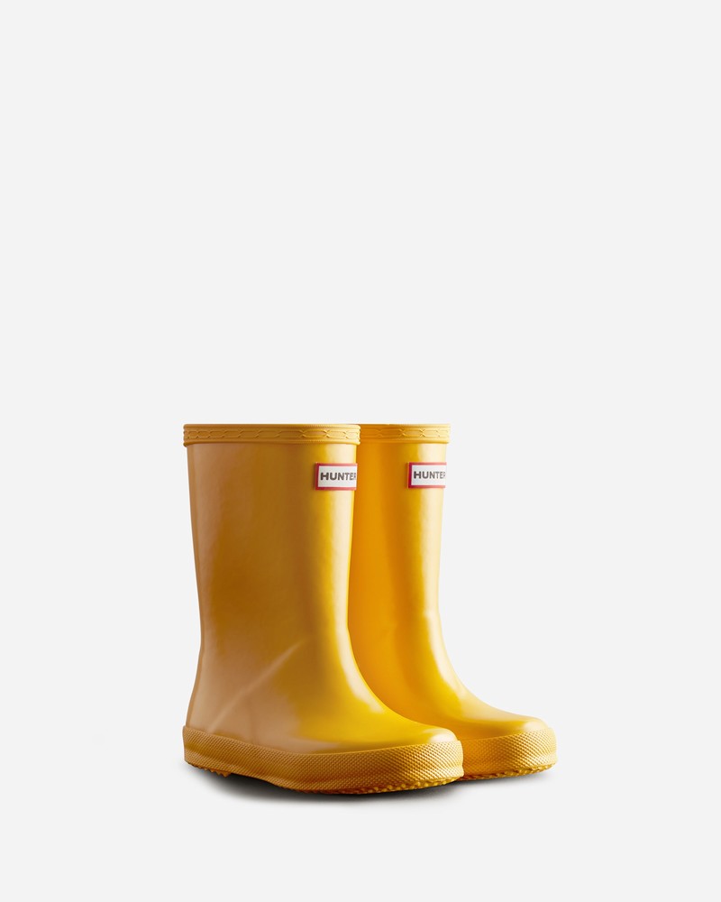 Botas Wellington Hunter Original Gloss Criança Amarelas | 347433355