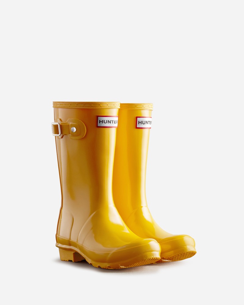 Botas Wellington Hunter Original Gloss Criança Amarelas | 506267099