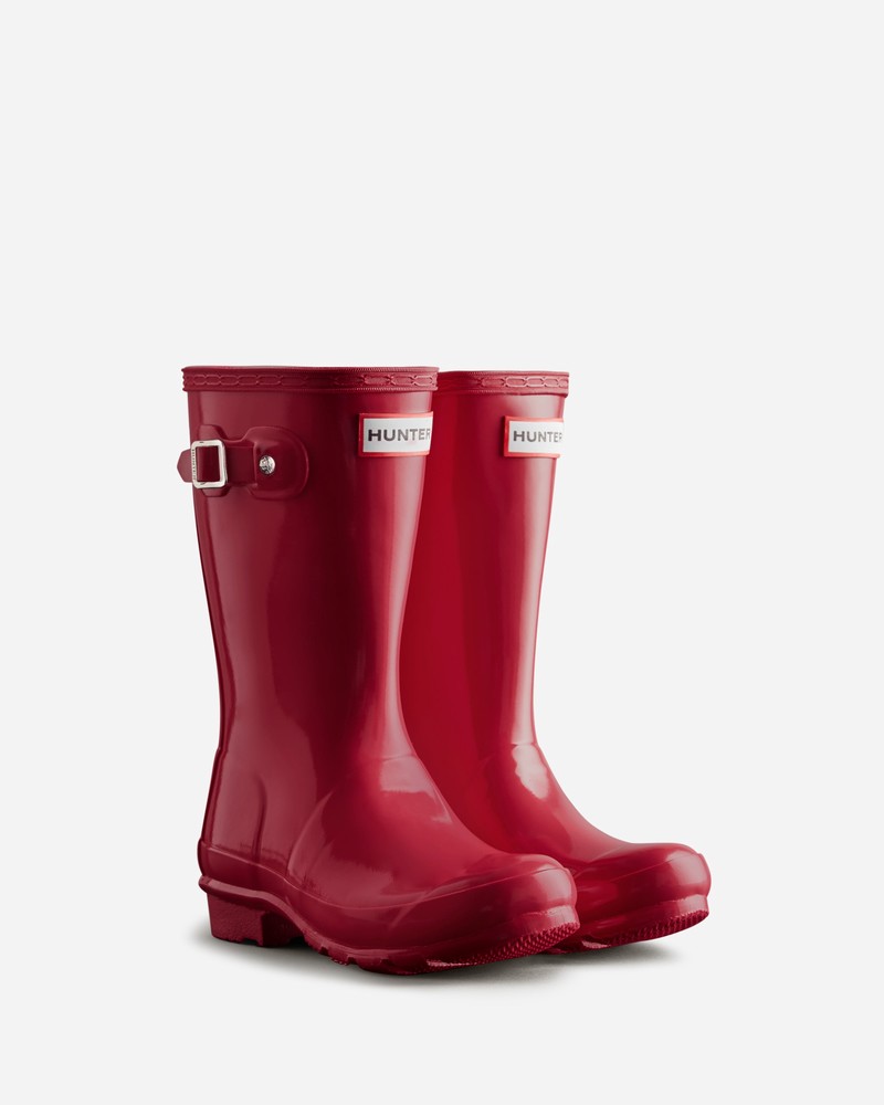 Botas Wellington Hunter Original Gloss Criança Vermelhas | 212179542