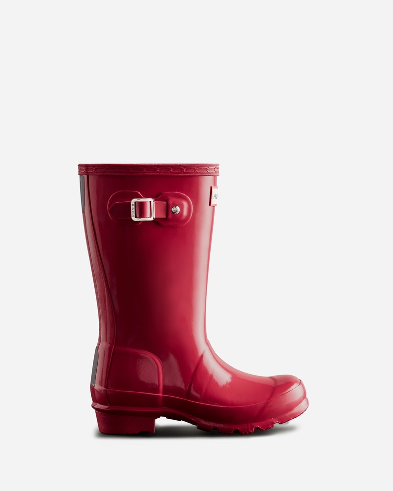 Botas Wellington Hunter Original Gloss Criança Vermelhas | 212179542