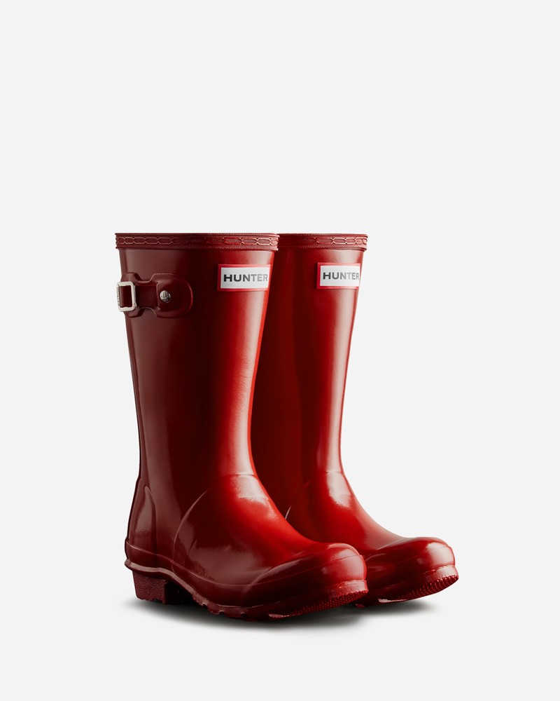 Botas Wellington Hunter Original Gloss Criança Vermelhas | 600449223
