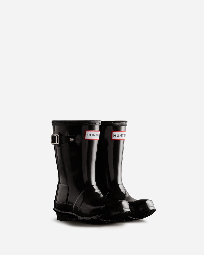 Botas Wellington Hunter Original Gloss Criança Pretas | 498987937