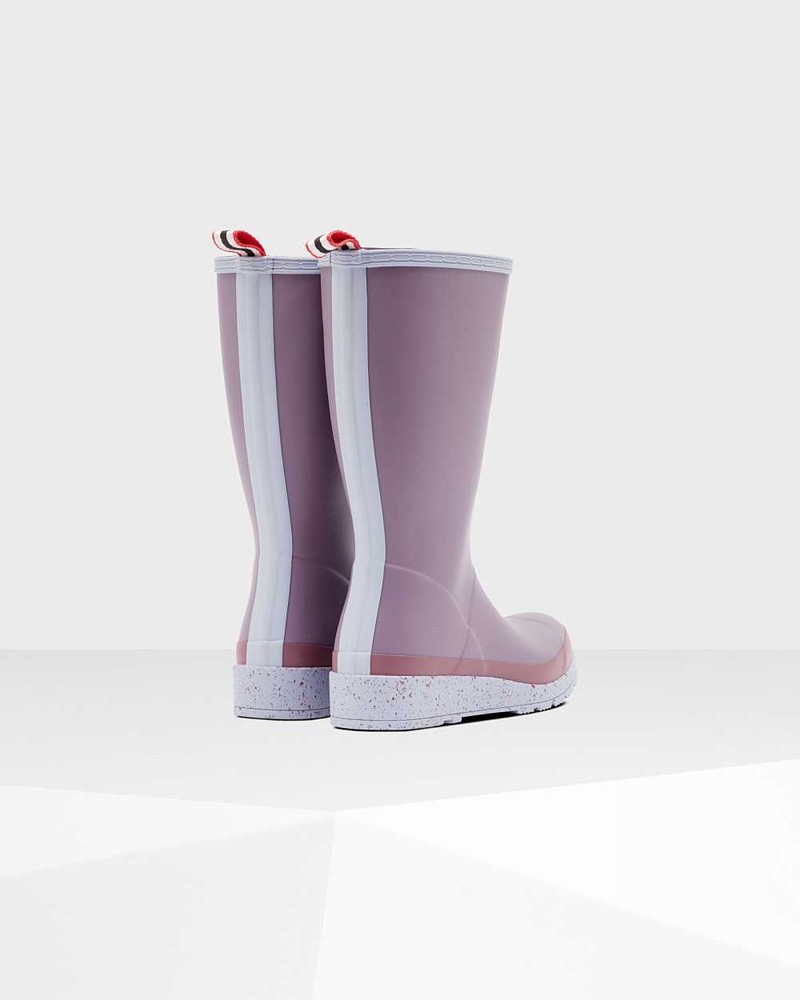 Botas Wellington Hunter Original Play Tall Speckle Mid-Calf Feminino Roxo | 634705504