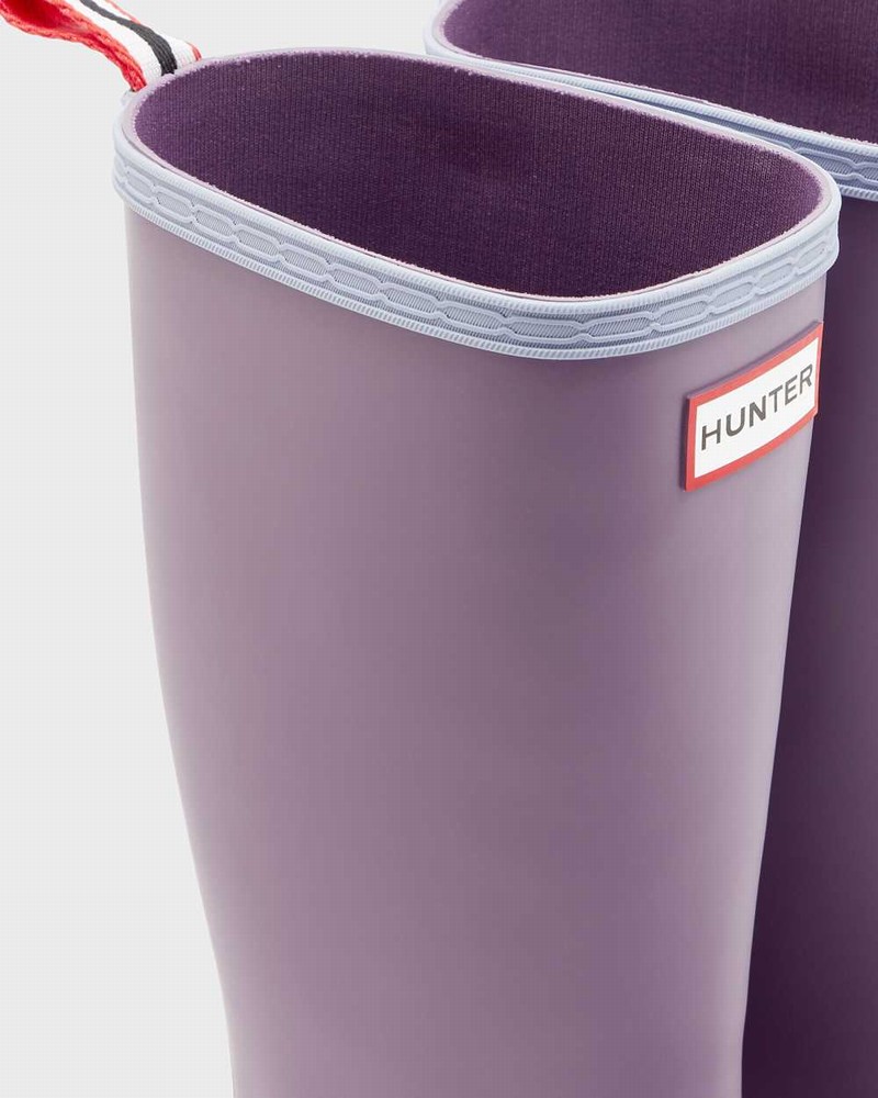 Botas Wellington Hunter Original Play Tall Speckle Mid-Calf Feminino Roxo | 634705504