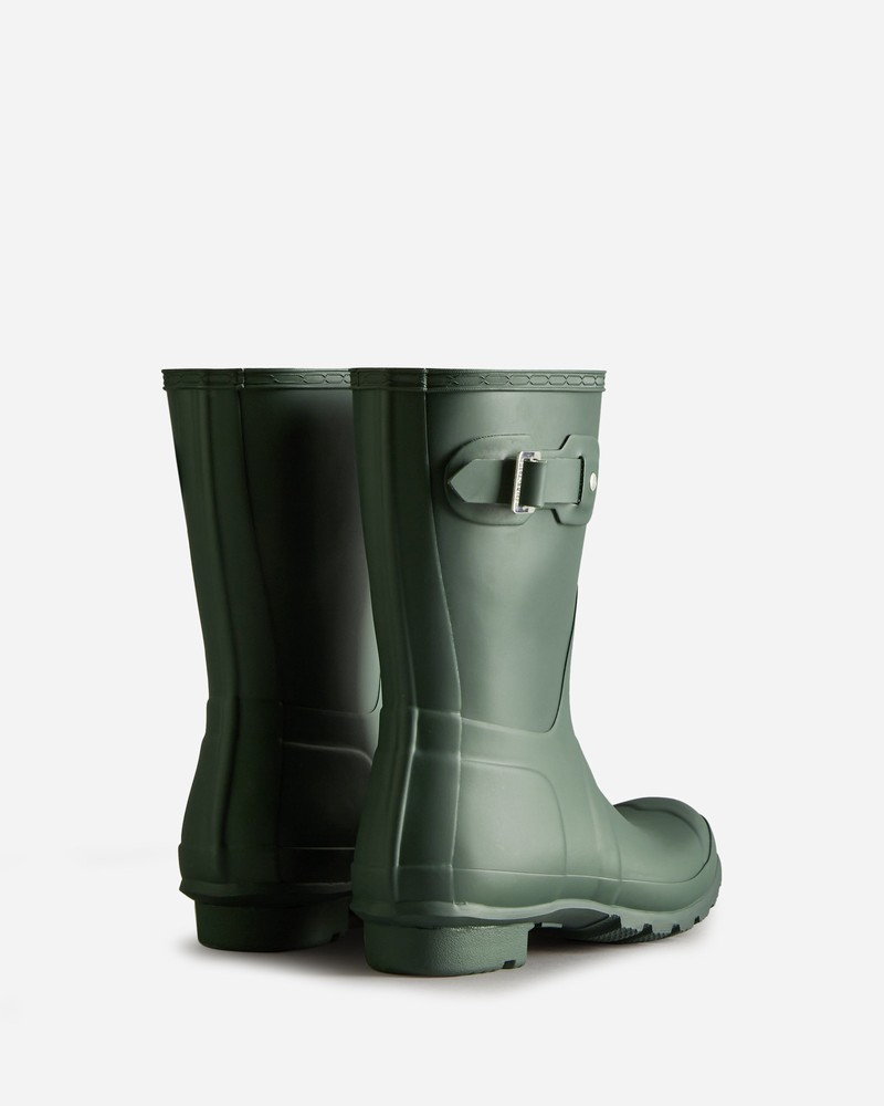 Botas Wellington Hunter Original Short Feminino Verdes | 587915199