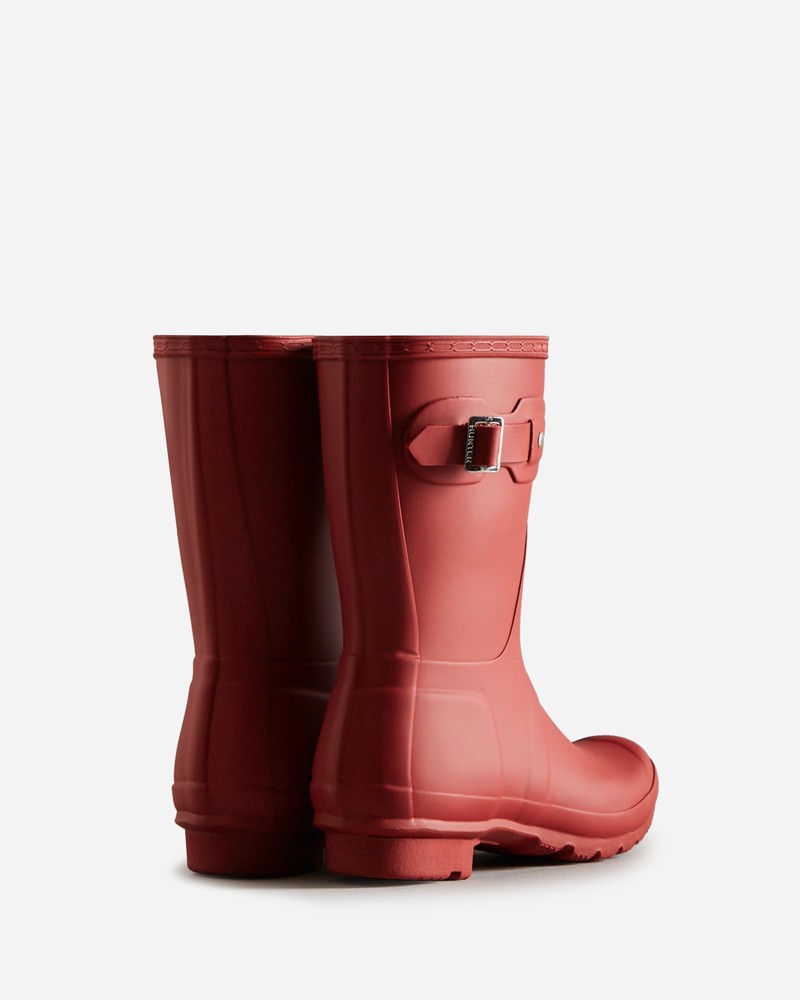 Botas Wellington Hunter Original Short Feminino Vermelhas | 392849342