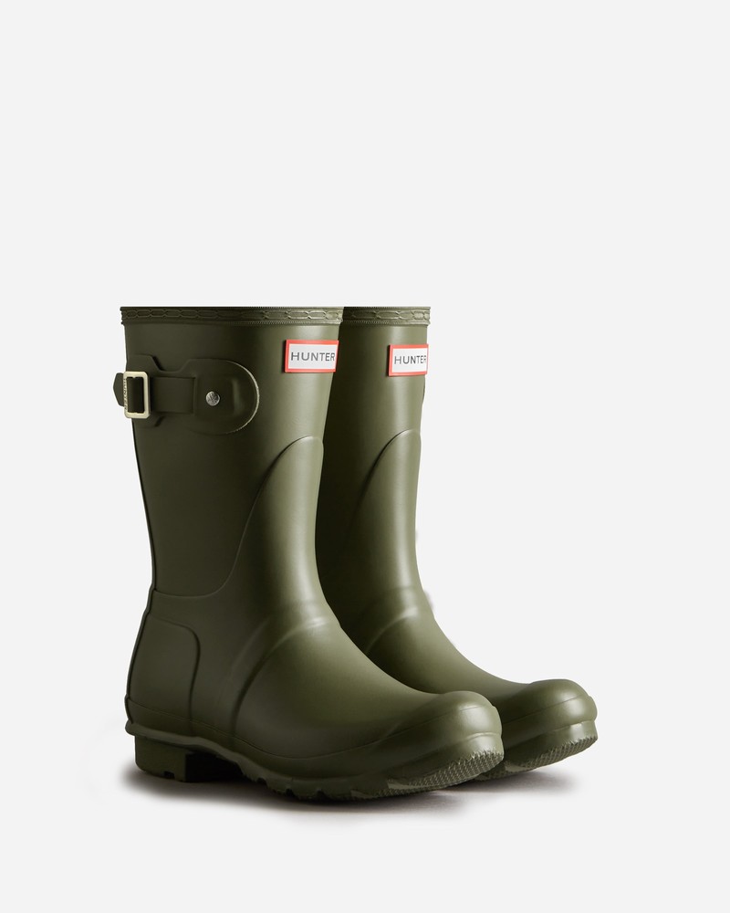 Botas Wellington Hunter Original Short Feminino Verde Oliva | 792427705