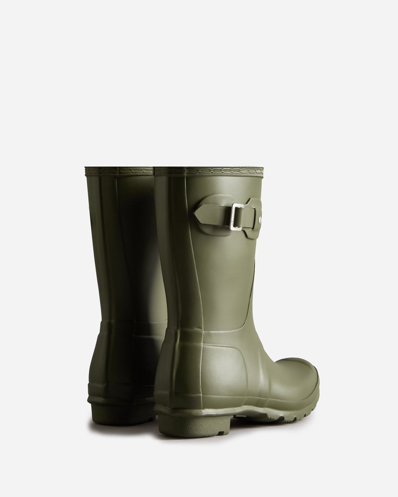 Botas Wellington Hunter Original Short Feminino Verde Oliva | 792427705