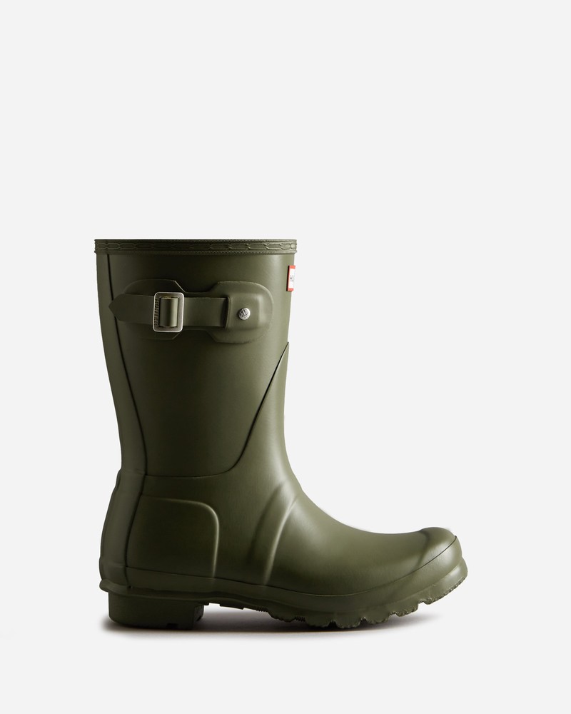 Botas Wellington Hunter Original Short Feminino Verde Oliva | 792427705