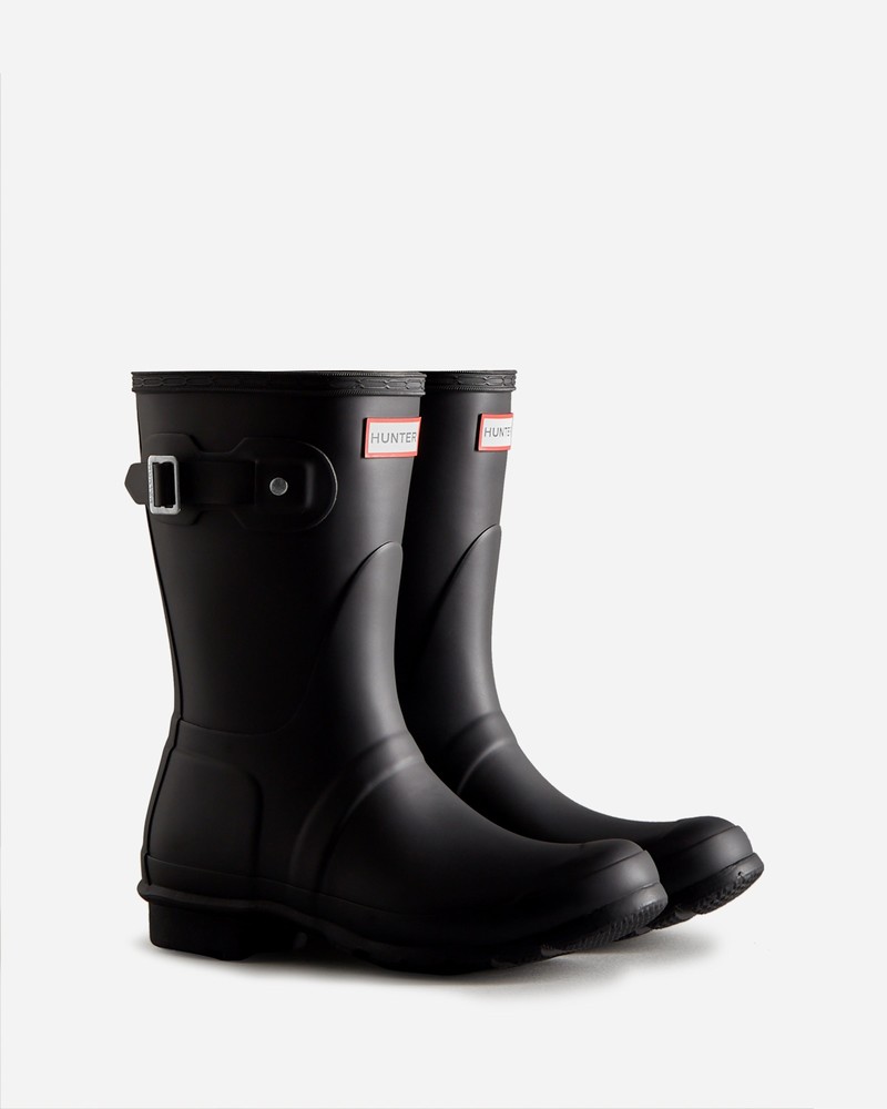Botas Wellington Hunter Original Short Feminino Pretas | 954256975