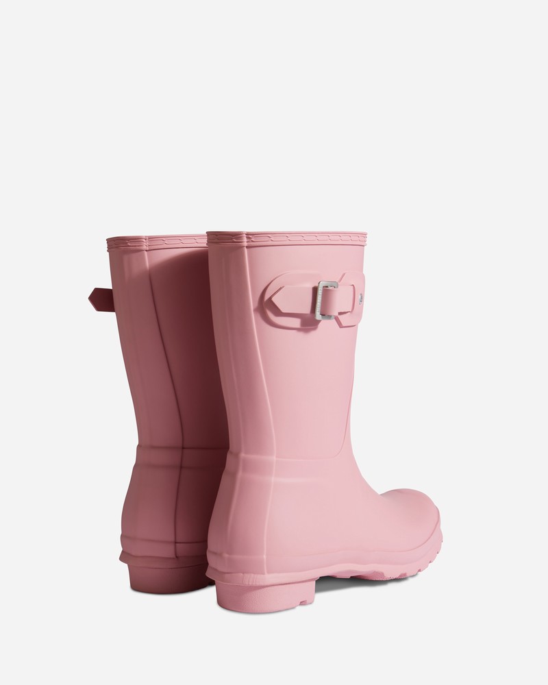 Botas Wellington Hunter Original Short Feminino Rosa | 258977664