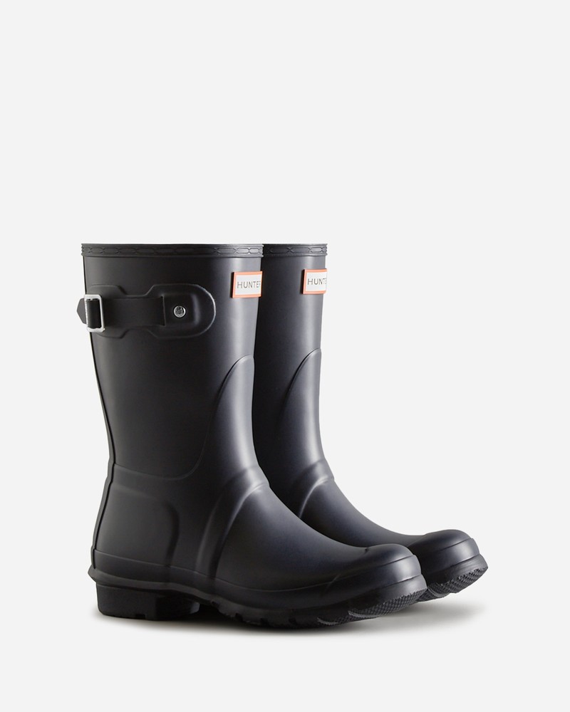 Botas Wellington Hunter Original Short Feminino Azul Marinho | 919087460