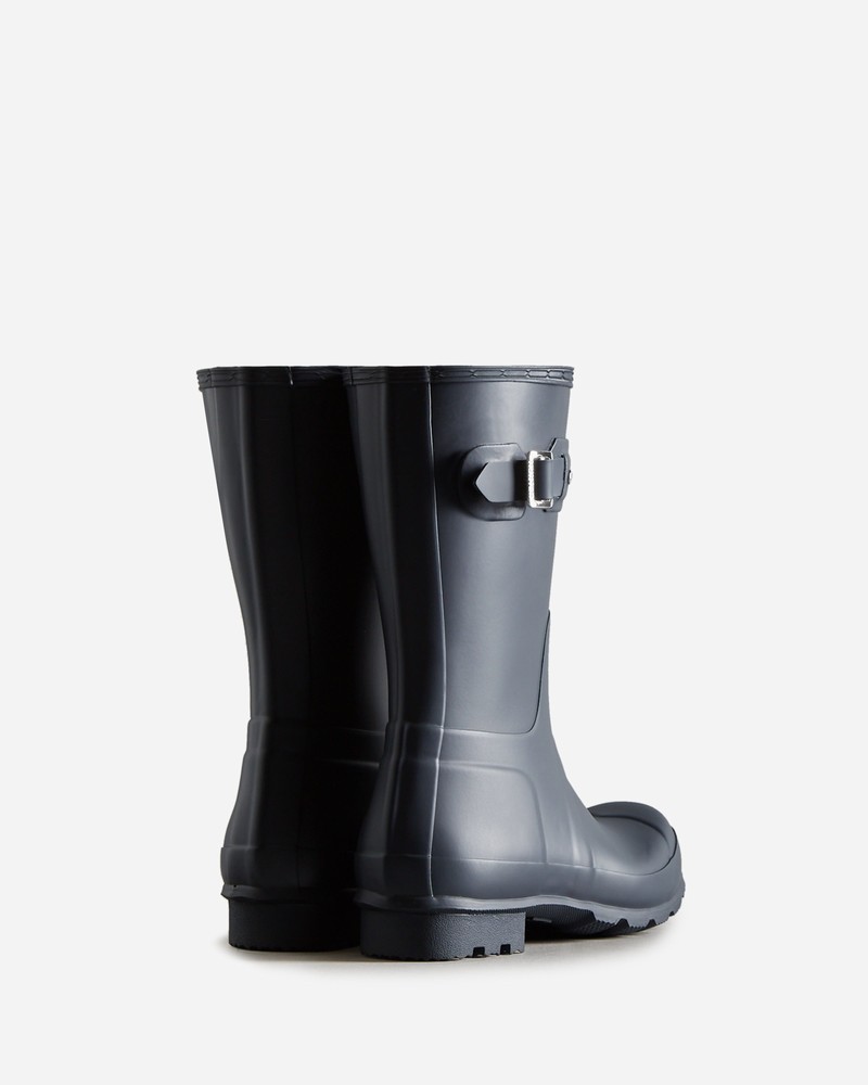 Botas Wellington Hunter Original Short Masculino Azul Marinho | 27527070