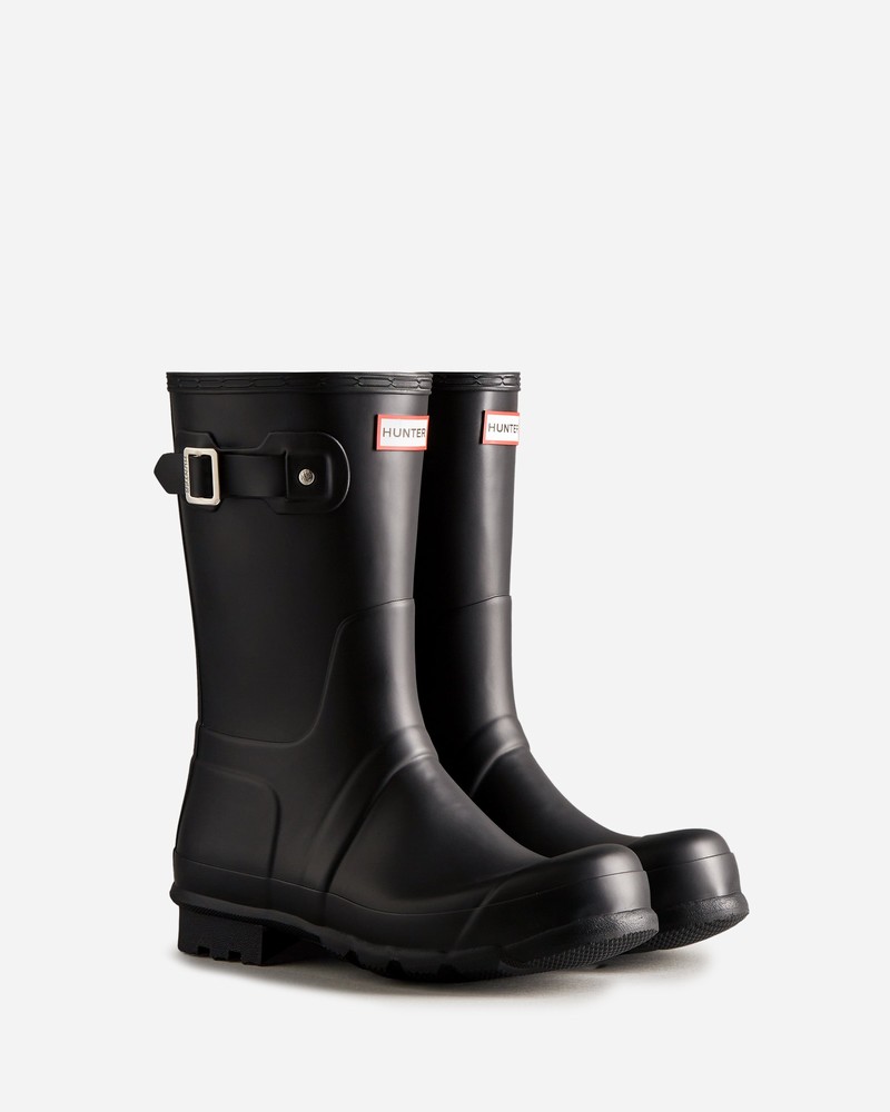 Botas Wellington Hunter Original Short Masculino Pretas | 555382421