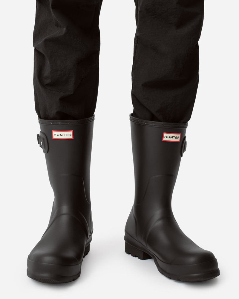 Botas Wellington Hunter Original Short Masculino Pretas | 555382421