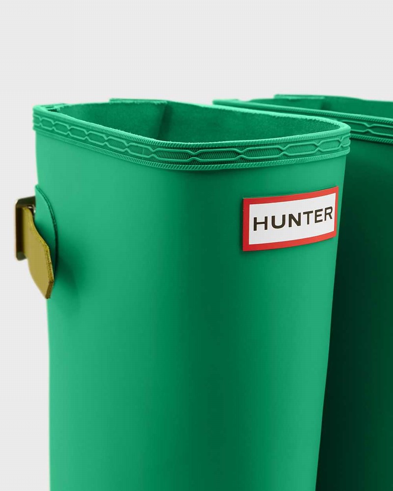 Botas Wellington Hunter Original Tall Back Adjustable Feminino Verdes | 903299022