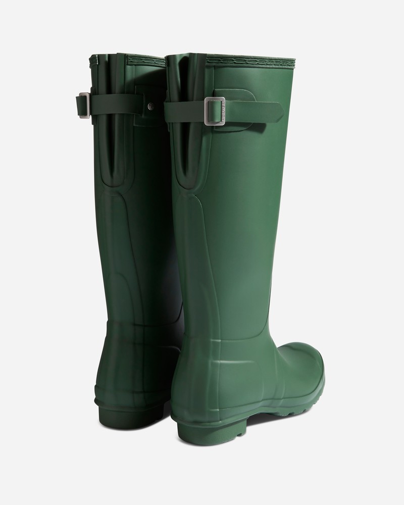 Botas Wellington Hunter Original Tall Back Adjustable Feminino Verdes | 631131274