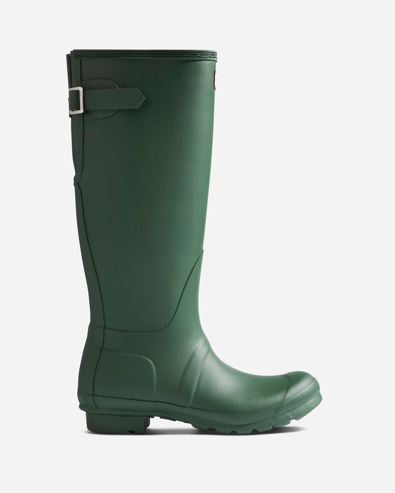 Botas Wellington Hunter Original Tall Back Adjustable Feminino Verdes | 631131274