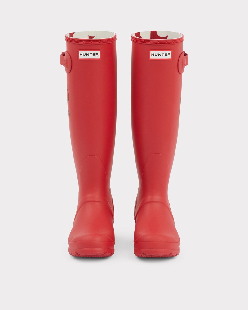 Botas Wellington Hunter Original Tall Feminino Vermelhas | 716670220