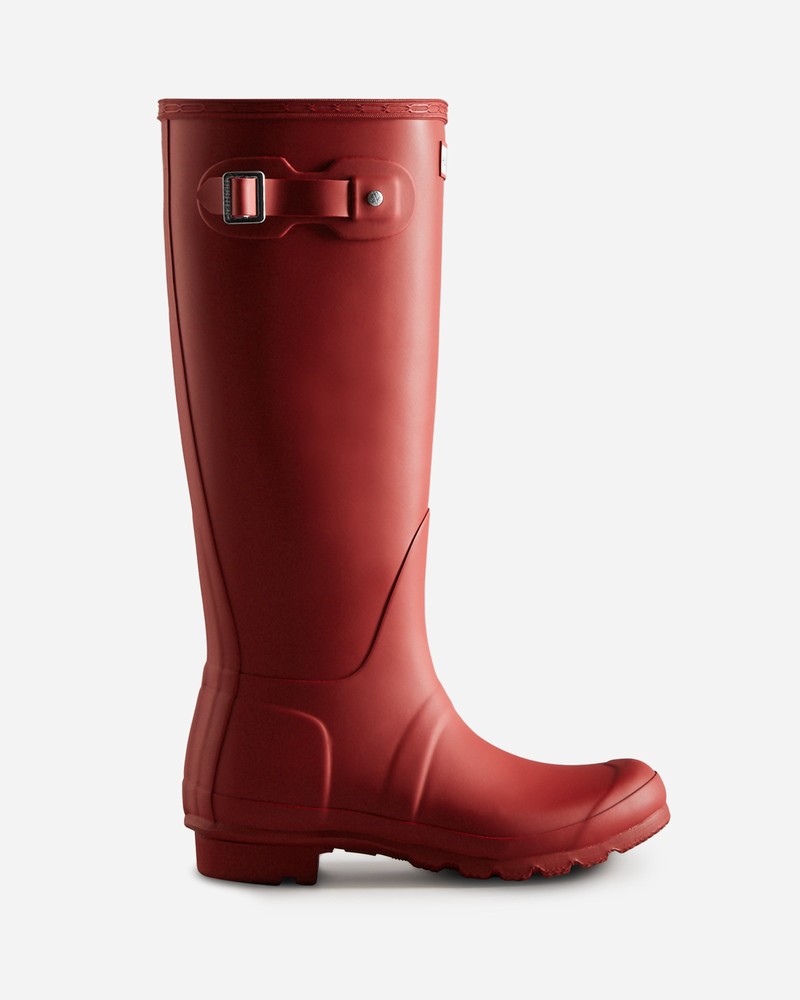 Botas Wellington Hunter Original Tall Feminino Vermelhas | 342517674