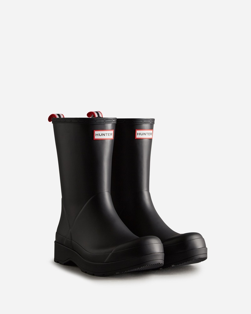 Botas Wellington Hunter Play Mid Masculino Pretas | 320452565