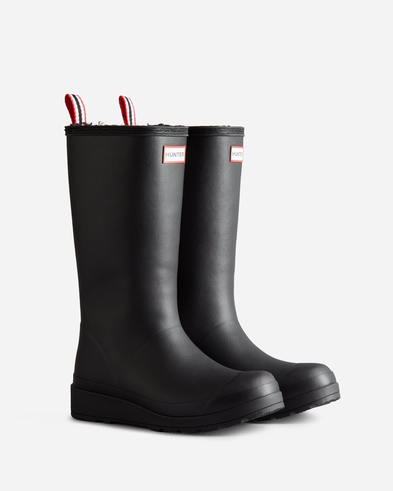 Botas Wellington Hunter Play Shearling Insulated Tall Feminino Pretas | 255439293