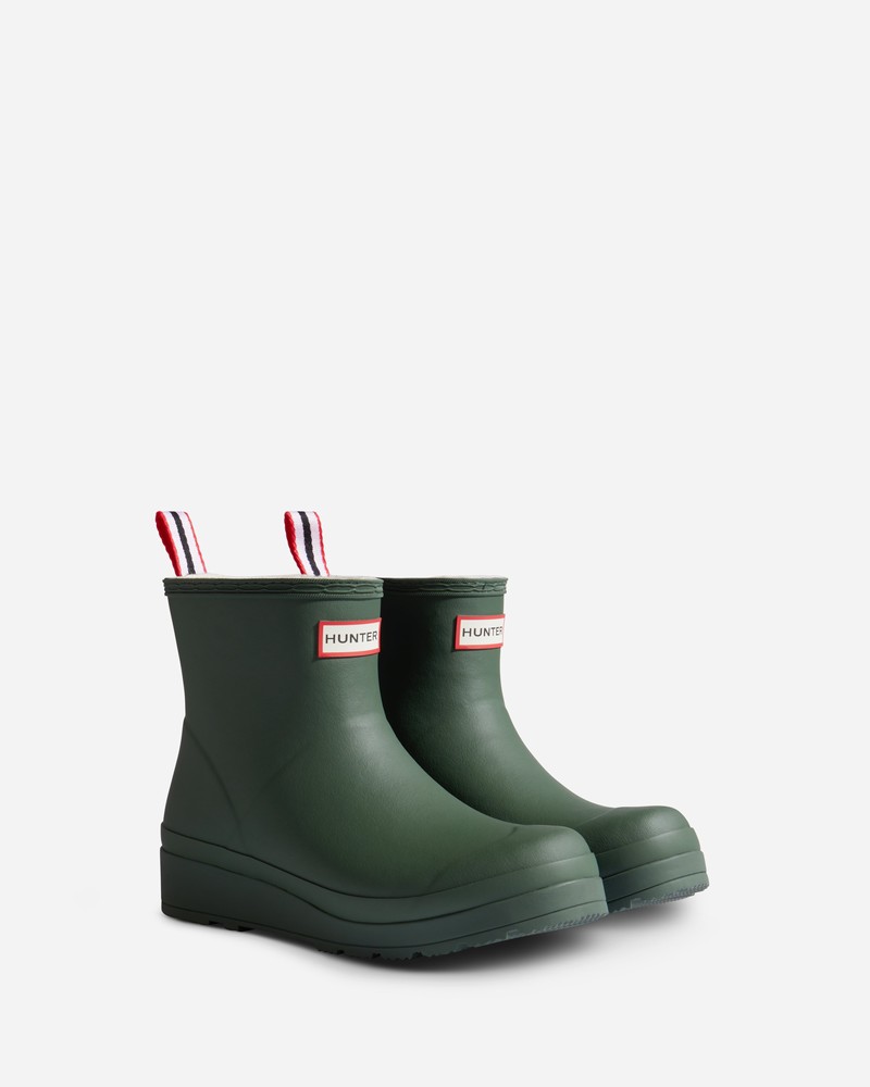 Botas Wellington Hunter Play Shearling Insulated Short Feminino Verdes | 358912629