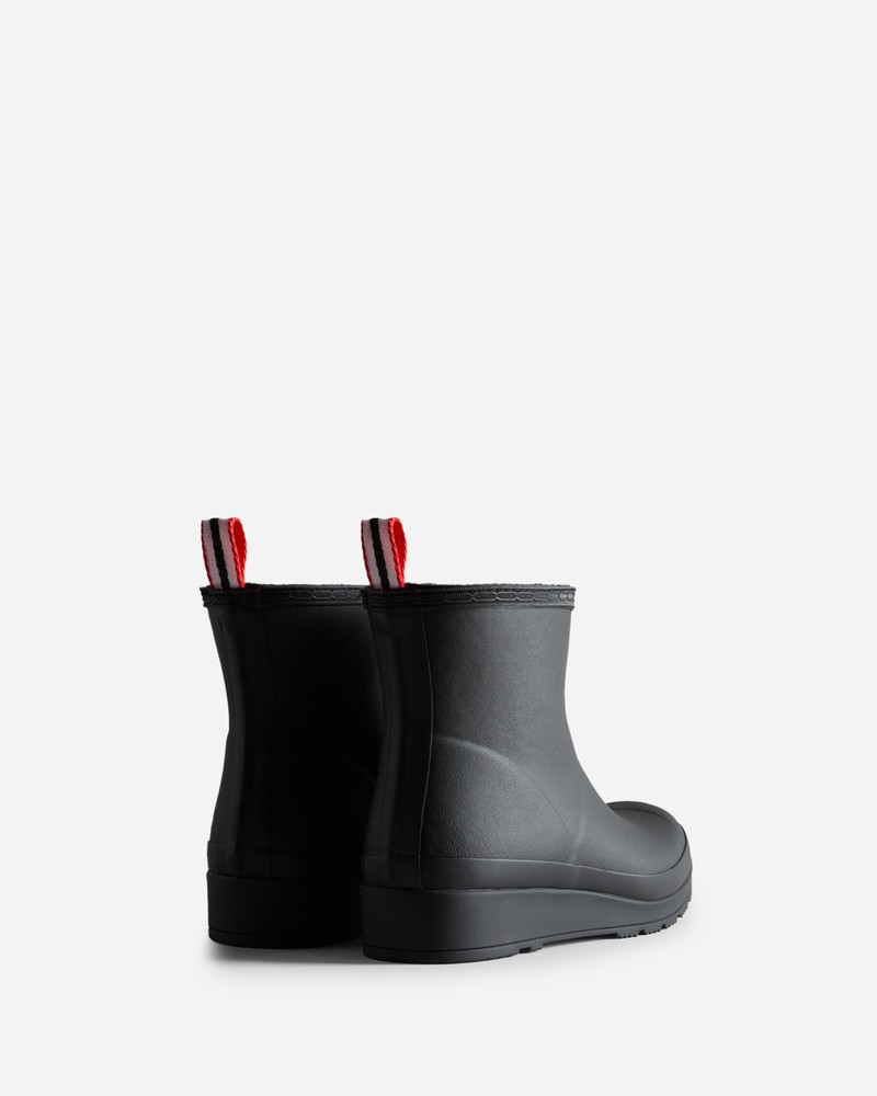 Botas Wellington Hunter Play Shearling Insulated Short Feminino Pretas | 474737399