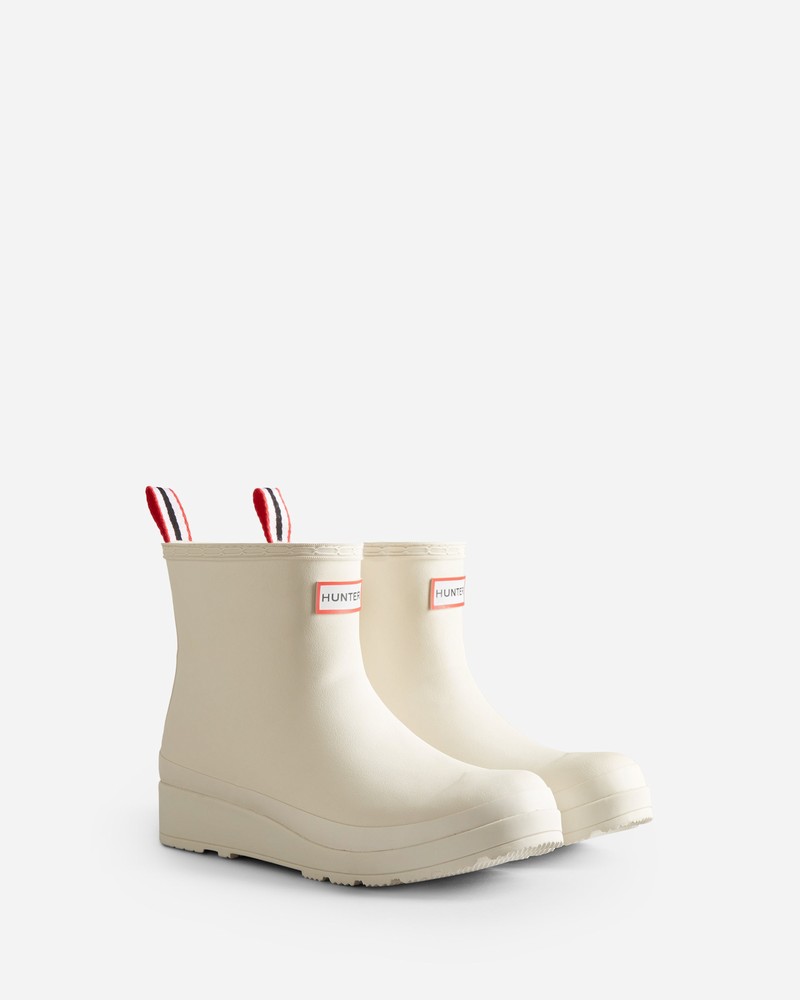Botas Wellington Hunter Play Shearling Insulated Short Feminino Branco | 309302021