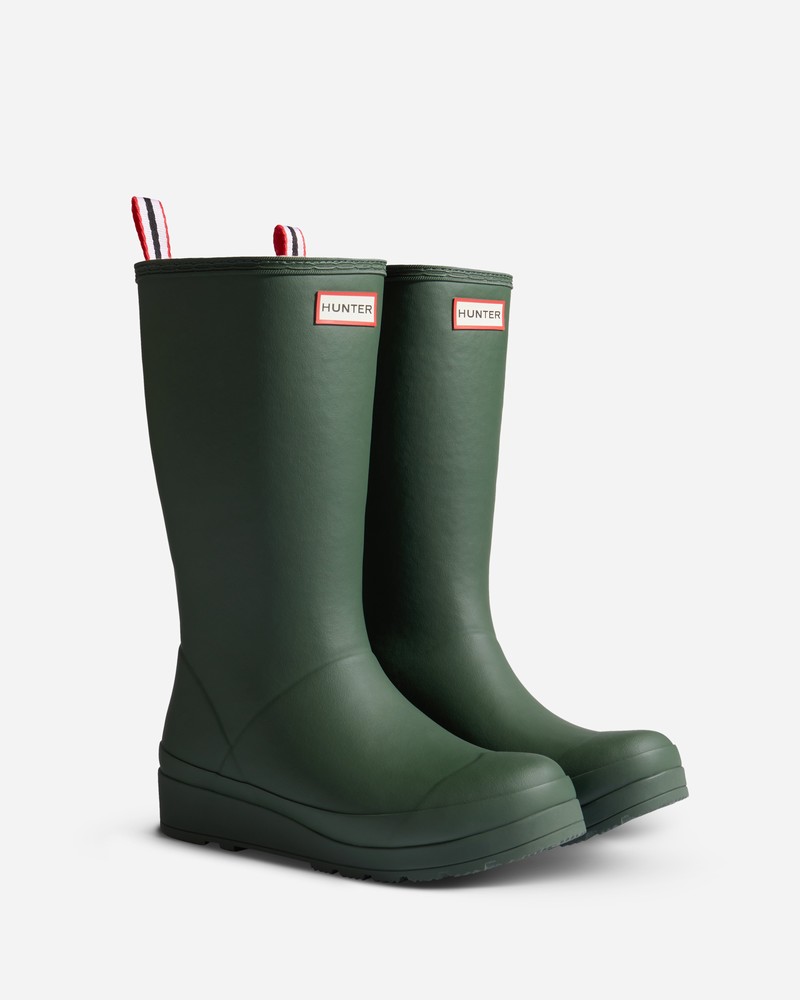Botas Wellington Hunter Play Shearling Insulated Tall Feminino Verdes | 298331852