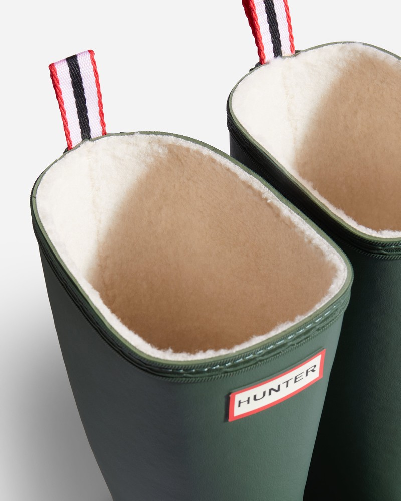 Botas Wellington Hunter Play Shearling Insulated Tall Feminino Verdes | 298331852