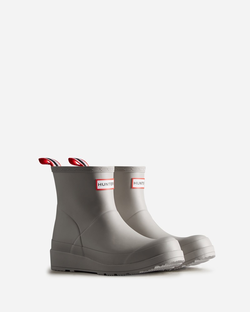 Botas Wellington Hunter Play Short Feminino Cinzentas | 230185523