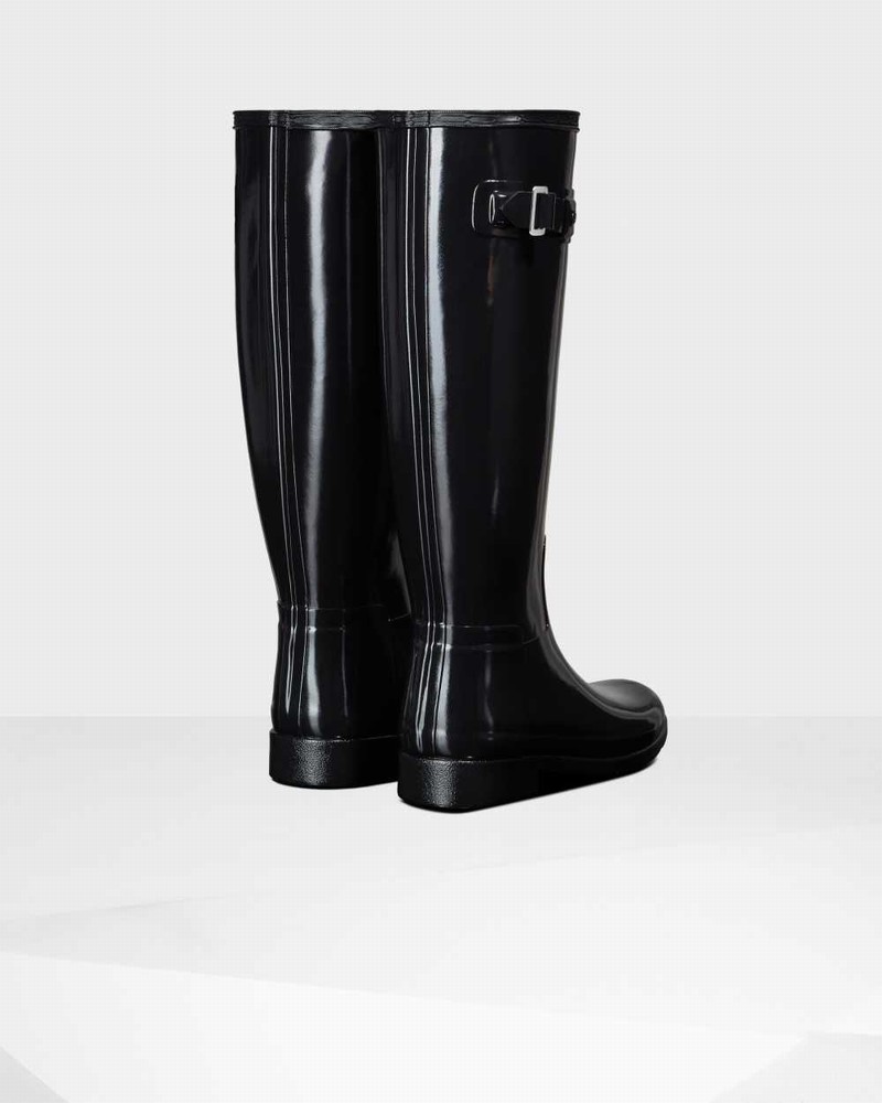 Botas Wellington Hunter Refined Slim Fit Tall Feminino Pretas | 739564805